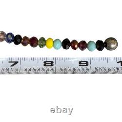 Beaded Necklace Native American Geometric Pendant Pow Wow Dance Beads Handmade
