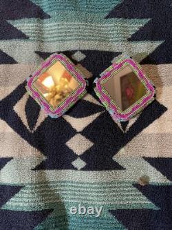 Beaded Pow Wow Set Regalia For Girls Headband Neck Drop Hairties Earrings Purse