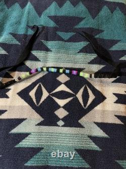 Beaded Pow Wow Set Regalia For Girls Headband Neck Drop Hairties Earrings Purse