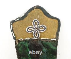 Beaded Wild Duck Breast Trinket Case Yakatat Alaska 1907 Antique Native American