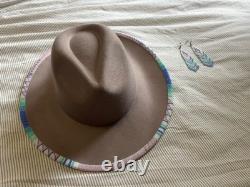 Beaded Wool Hat & Earrings