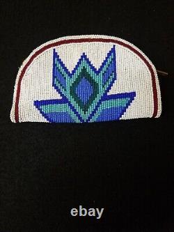 Beautiful Hand Crafted Fully Beaded Buckskin Native American Indian Coin Purse