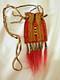 Beautiful Native American Beaded Leather Tobacco Bag, Medicine / Indian Pouch