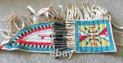 Beautiful Native American Indian Beaded Knife Sheath