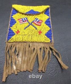 Beautiful Native American Indian Beaded Strike A Lite Bag