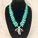 Beautiful Native American Turquoise S/S Multi-Stone Inlay Eagle Dancer Necklace