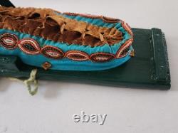 Beautiful Vintage Native American Beaded Doll Cradelboard