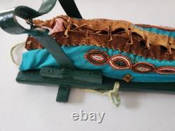 Beautiful Vintage Native American Beaded Doll Cradelboard