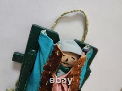 Beautiful Vintage Native American Beaded Doll Cradelboard