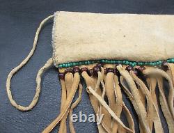 Beautiful Vintage Native American Indian Beaded Knife Sheath With Snakes