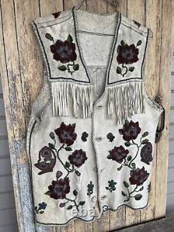 Blackfeet vintage beaded vest ca. 1920s Authentic Native American beadwork