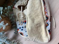 CHEYENNE INDIAN NATIVE AMERICAN BEADED MOCCASINS BEADS Antique