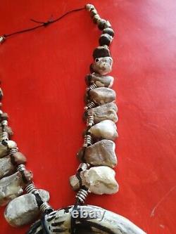Cherokee tribe natives america ethnic jewelry primitive necklace pendant teeth 1
