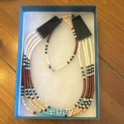 Chief Dodge Native American Handmade Heishi Multi-Strand Beaded Necklace Arizona