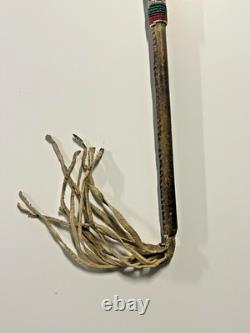 Coup Stick Original Native American Indian Beaded Hide Wood 29 Late 1800s