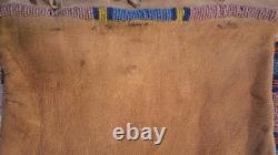 Crow Beaded Smoked Brain Tanned Buckskin Sewing Bag