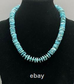 Disc Bead Style Turquoise Necklace