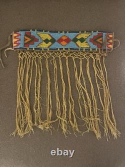 Early 1900's Western Plains Glass Beaded Sash