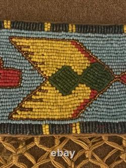 Early 1900's Western Plains Glass Beaded Sash