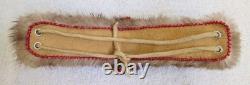 Eskimo Inuit Indian Beads Beaded Beadwork Leather Shell Fur Jewelry Bracelet