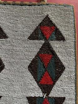 Excellent Antique C. 1900 Native American Northwest Coast Beaded Bag