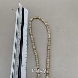 FUR TRADE Native American Copper Gorget Hudson Bay Era Beaded Cross Necklace