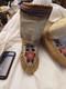 First Peoples Native American High Top Beaded Moccasins Cree Or Ojibwe