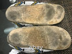 Full beaded vintage Native American moccassins