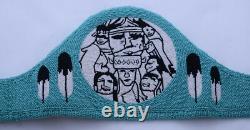 Gorgeous Native American Pow-wow Princess Crown Head Band Hand Made Beaded