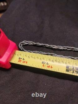 HAND MADE Native American Mix Bead turquise Medicine Bag Beaded Necklace 28