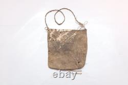 HISTORIC Plains Indian Sioux Beaded LEATHER BAG Pouch Native American 1900s ATQ