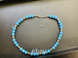 Hand Beaded Native American Turquoise Prayer Beads Necklace18