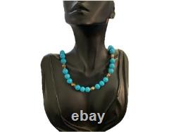 Hand Beaded Native American Turquoise Prayer Beads Necklace18