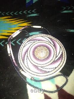 Hand beaded Medallion Native American Made