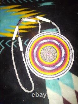 Hand beaded necklace Native American