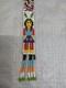 Handcrafted Native American Beaded Necklace Squaw Design Fringes & Arrows