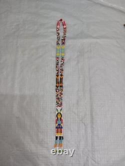 Handcrafted Native American Beaded Necklace Squaw Design Fringes & Arrows