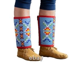 Handmade Beaded Leather Leggings For Woman for Powwow (Duty paid)