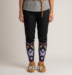 Handmade Beaded Wool Leggings For Powwow Woman Handmade Beaded Wool Leggings For Powwow Woman