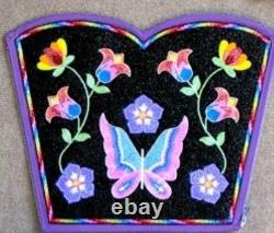 Handmade Beaded Wool Leggings For Powwow Woman