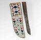 Handmade Indian Native American Style Beaded Suede Hide Knife Sheath KNS9