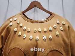 Handmade Leather Seashell and Beaded American Dress