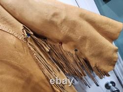 Handmade Leather Seashell and Beaded American Dress