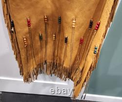 Handmade Leather Seashell and Beaded American Dress