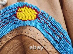 Handmade Leather Seashell and Beaded American Dress