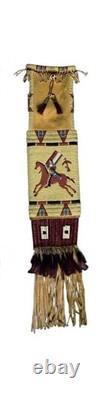 Handmade Native American Lakota Sioux Style Beaded Pipe Bag Tobacco pouch 2X PCS