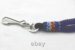 Handmade Native American Navajo Full Beaded Lanyard / ID Holder