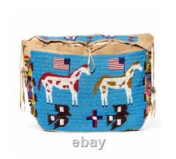Handmade Native American Style Beaded Possible Bag Sioux Lakota Horse Tribal Art