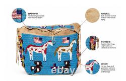 Handmade Native American Style Beaded Possible Bag Sioux Lakota Horse Tribal Art