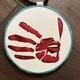 Handmade Native American glass Beaded Medallion Necklace, MMIW